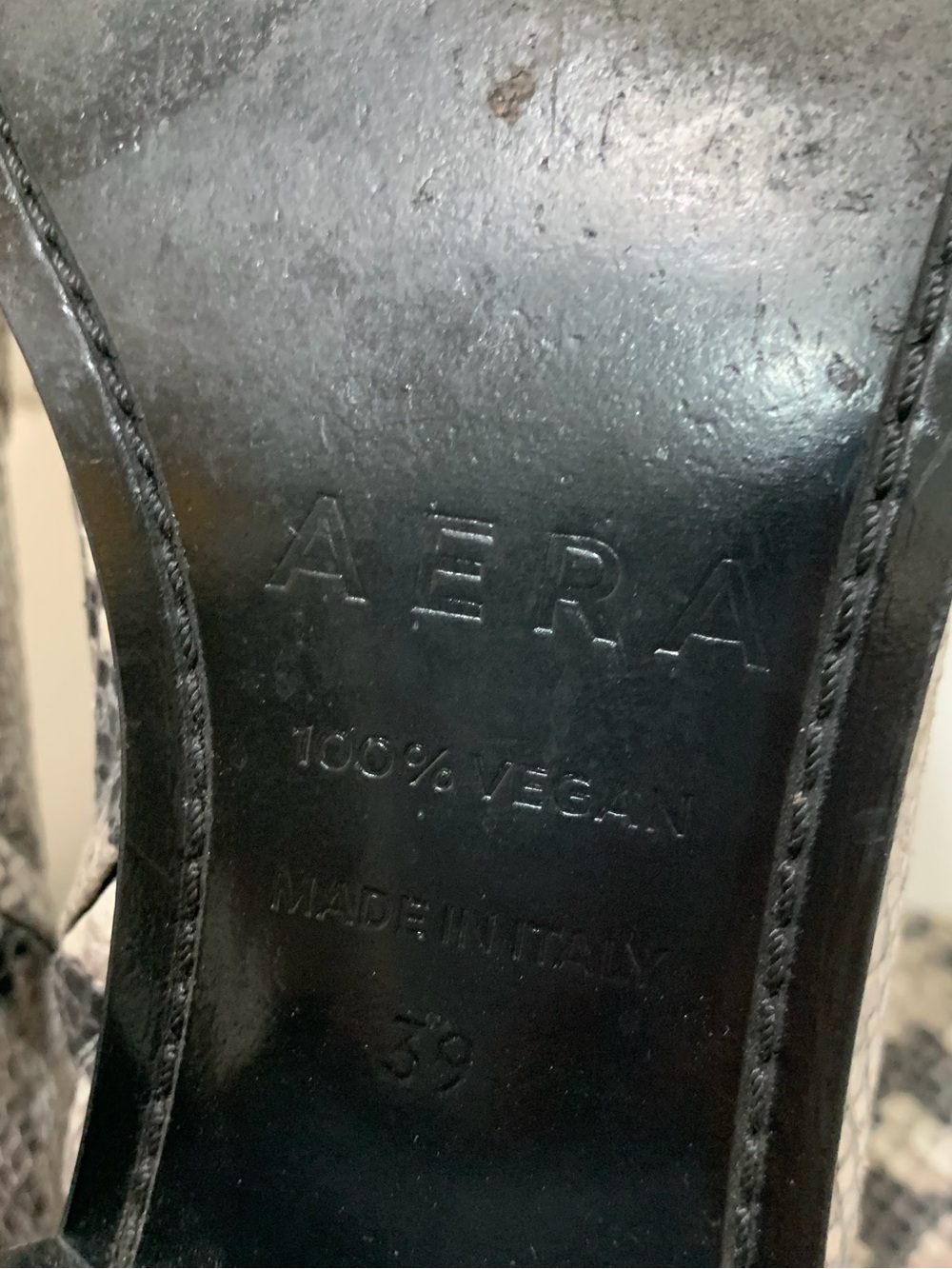 AERA Python-Effect Ankle Boots - Picture 4 of 9